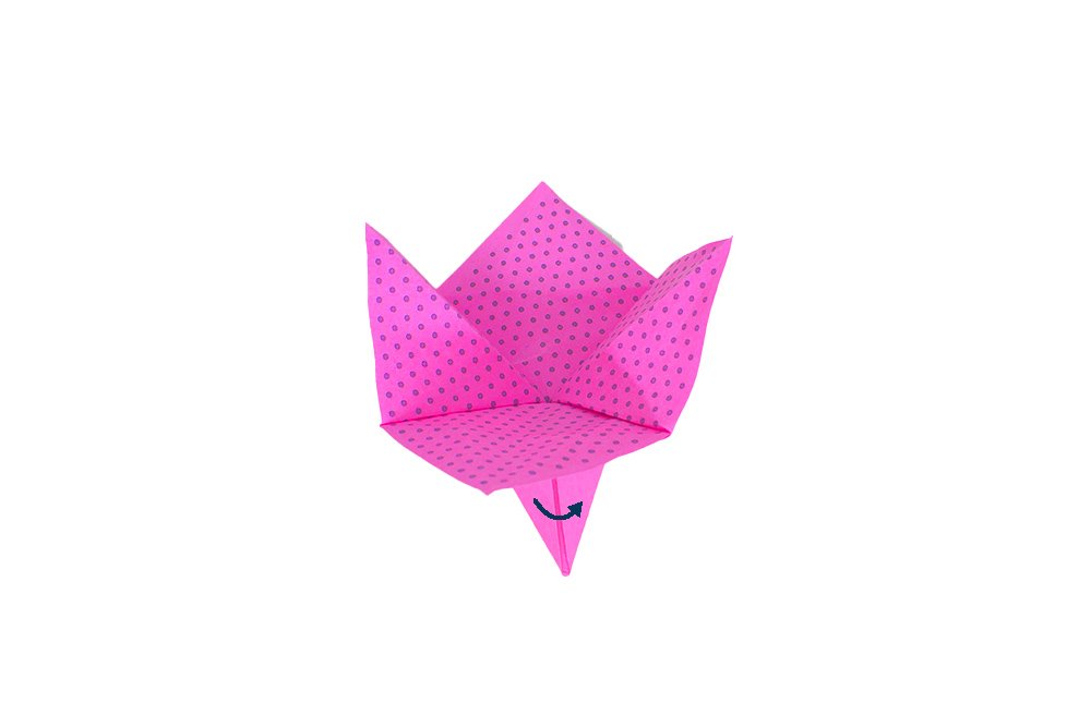 How to fold an Origami Blossom- Step 09