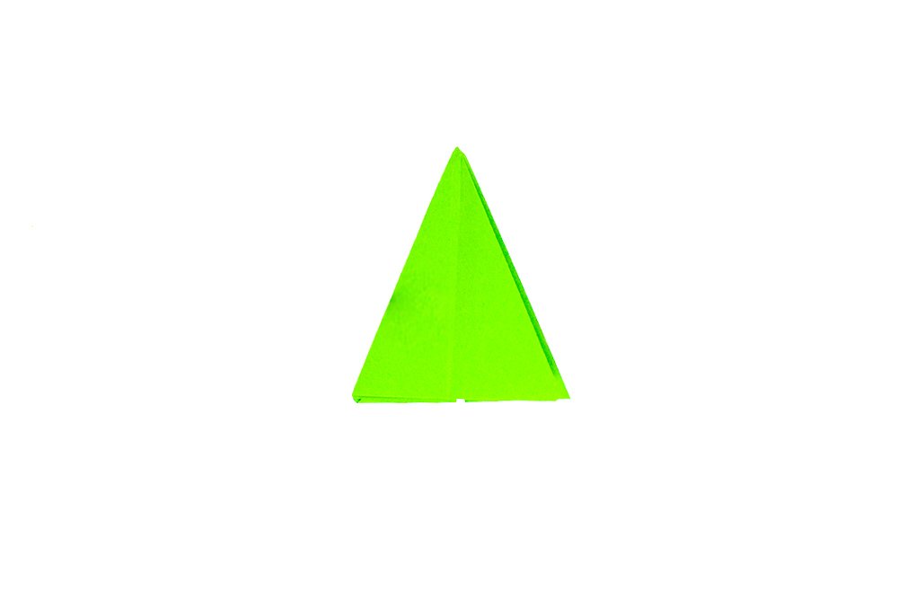 How to fold an Origami Christmas Tree - Step 012