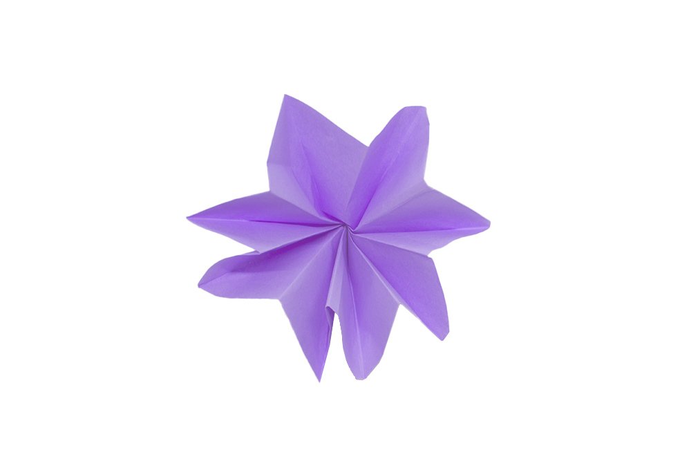 How to fold an Origami Flower - Finish