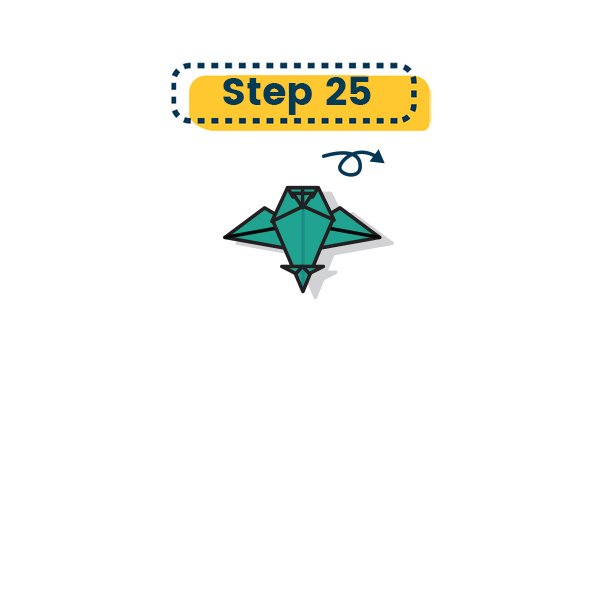 How to fold an Origami Owl- Step 025