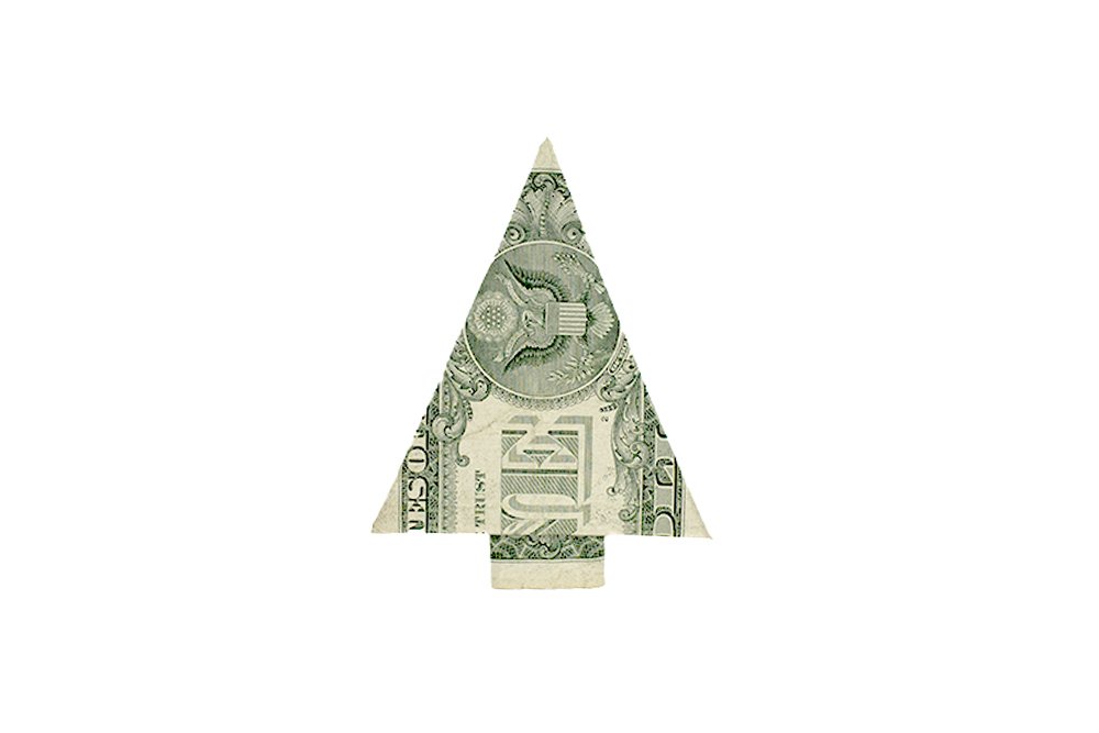 How to Fold an Dollar Bill Origami Tree- Final