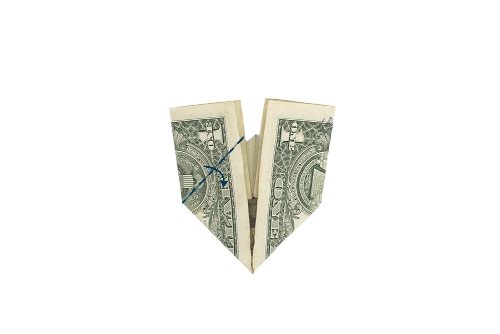 How to Make a Money Origami Graduation Cap - Step 011.1