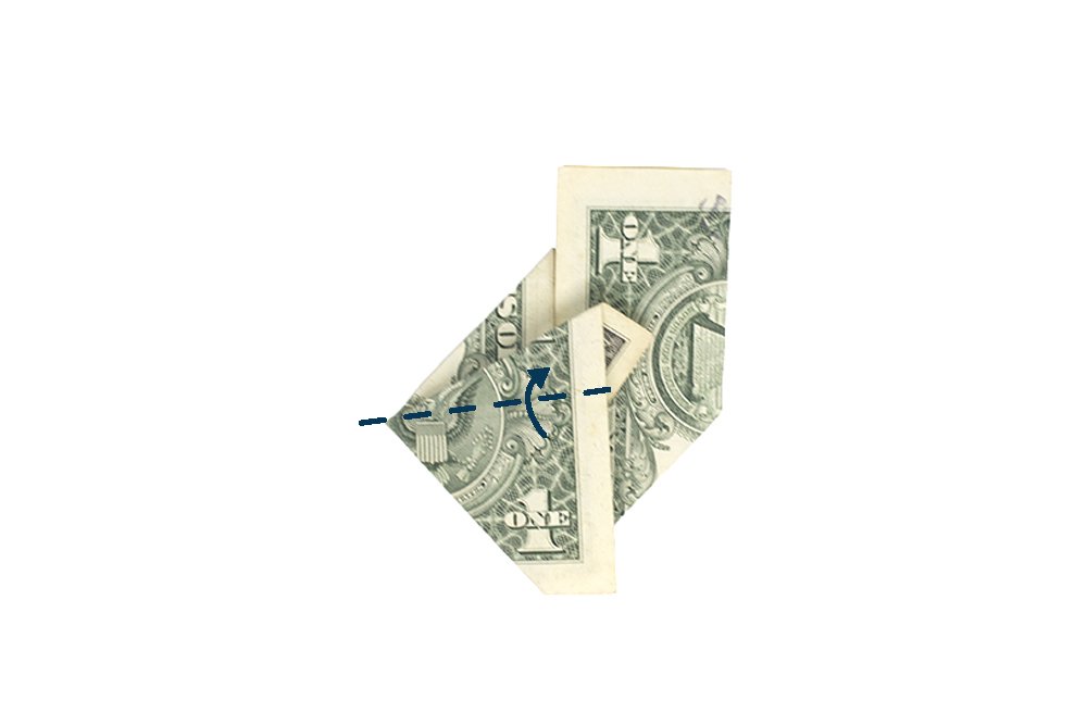 How to Make a Money Origami Graduation Cap - Step 021