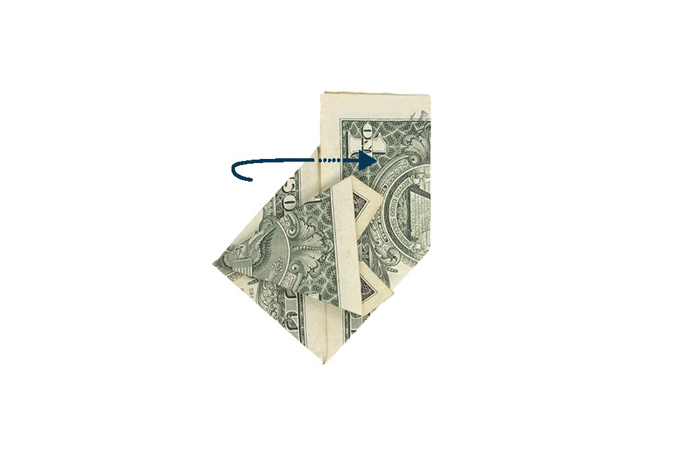 How to Make a Money Origami Graduation Cap - Step 024.1