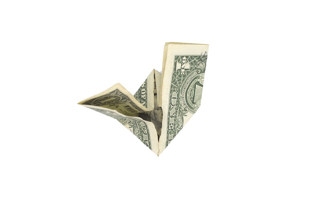 How to Make a Money Origami Graduation Cap - Step 09