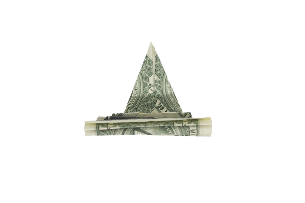 How to Make an Origami Peacock Dollar - Step 07