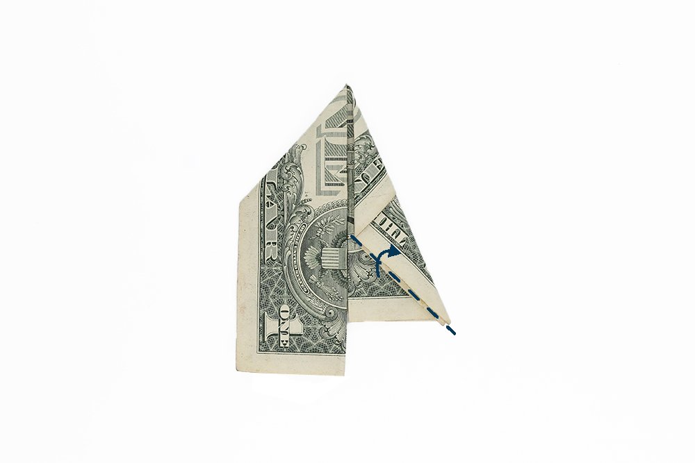How to make a Money Origami Boot - Step 08