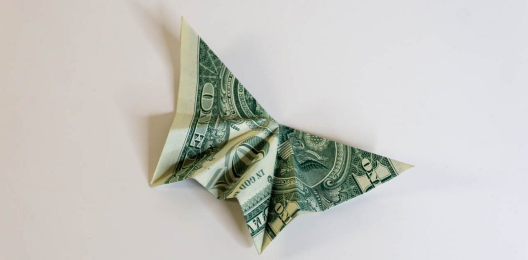 Money Origami Butterfly Step By Step Guide Diy Magazine Com   Money Origami Butterfly Thumbnail 1068x527 