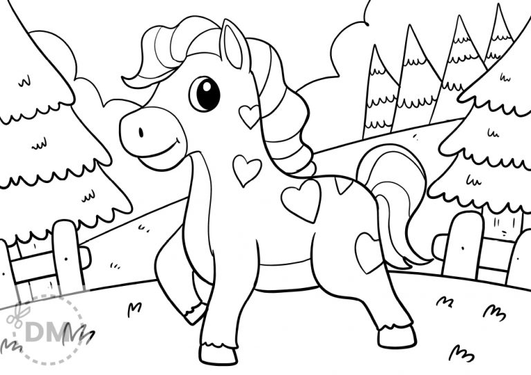 coloring pages of real ponies