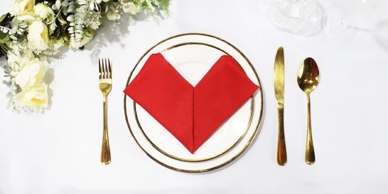 valentine with napkin folding directions