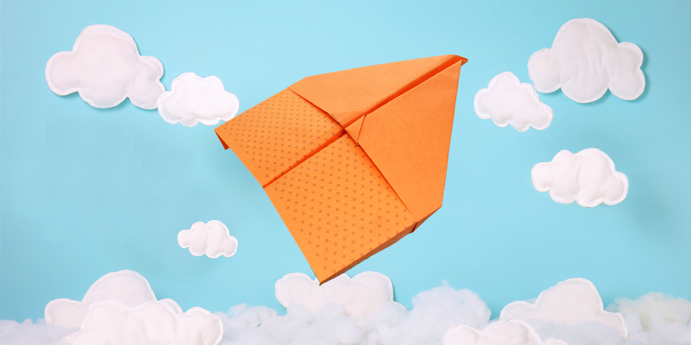 origami hang glider template