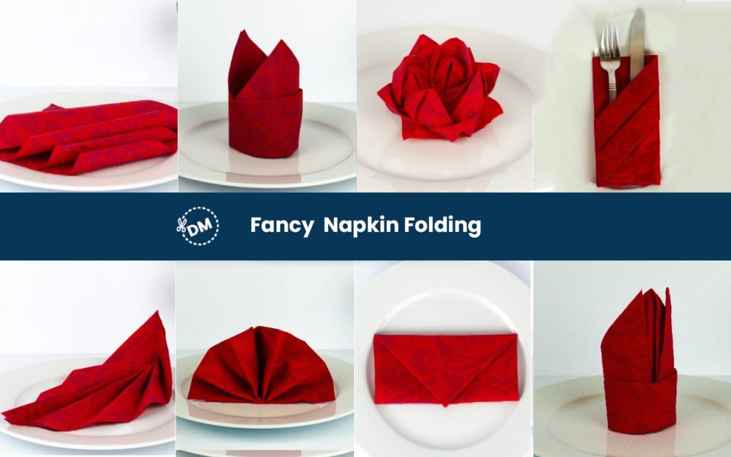 Fancy Napkin Folding Step by Step Tutorial - diy-magazine.com