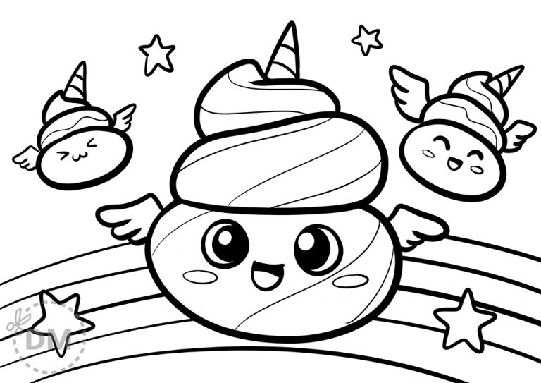 Slime Kids Coloring Page