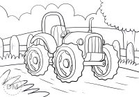 Tractor Car Coloring Page - diy-magazine.com