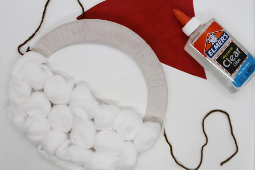 How to Make a Paper Plate Santa - Step 16