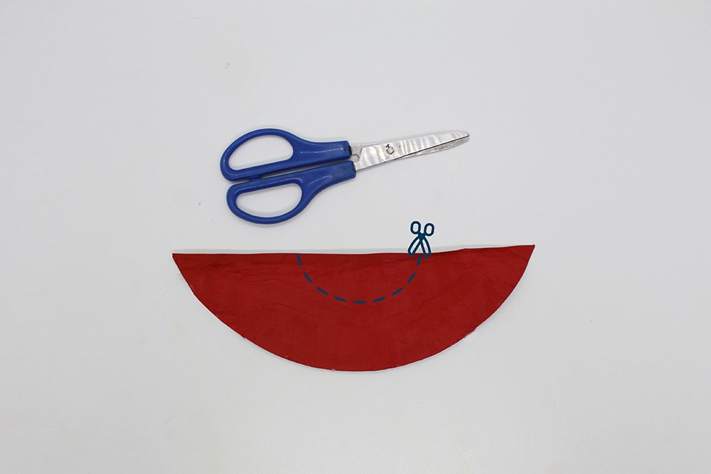 How to Make a Paper Plate Santa - Step 23