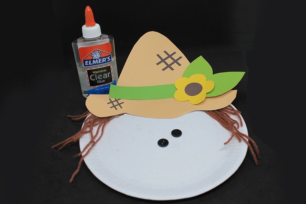 How To Make a Paper Plate Scarecrow - Step 21