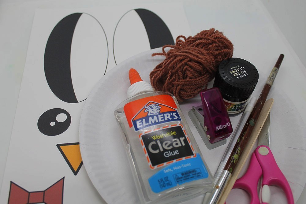 How to Make a Paper Plate Penguin - Materials