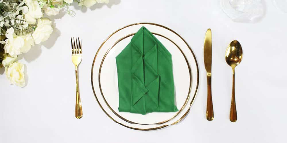 Impress Your Dinner Guests With This Easy and Elegant Napkin Fold